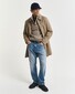 Gant Wool Blend Neps Half Buttoned Trui Dark Sand Melange