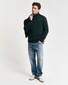 Gant Wool Blend Rollneck Trui Tartan Green