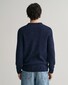 Gant Wool Neps Ronde Hals Lamswol Mix Trui Avond Blauw