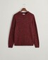 Gant Wool Neps Ronde Hals Lamswol Mix Trui Plumped Red