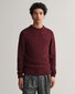 Gant Wool Neps Ronde Hals Lamswol Mix Trui Plumped Red