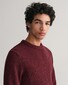Gant Wool Neps Ronde Hals Lamswol Mix Trui Plumped Red