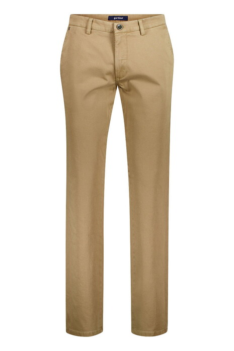 Gardeur Benito Authentic Chino Look Structure Weave Comfort Stretch Broek Camel
