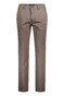 Gardeur Benito Authentic Chino Look Structure Weave Comfort Stretch Broek Donker Taupe