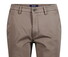 Gardeur Benito Authentic Chino Look Structure Weave Comfort Stretch Broek Donker Taupe