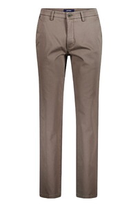 Gardeur Benito Authentic Chino Look Structure Weave Comfort Stretch Pants Dark Taupe