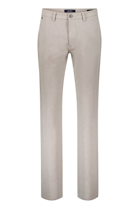 Gardeur Benito Duo Color Fine Texture Soft Touch Comfort Stretch Broek Camel