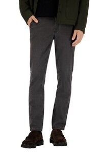 Gardeur Benito Iconic Khakis Comfort Stretch Subtle Wash-Out Effects Broek Donker Grijs