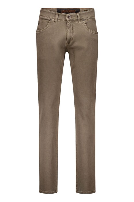 Gardeur Bennet Fine Texture Handcrafted Treatments Comfort Stretch Broek Bruin