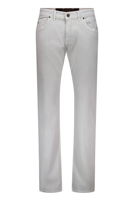 Gardeur Bennet Fine Texture Handcrafted Treatments Comfort Stretch Broek Licht Grijs