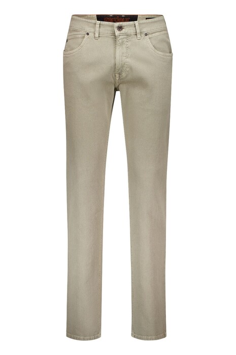 Gardeur Bennet Fine Texture Handcrafted Treatments Comfort Stretch Broek Zand