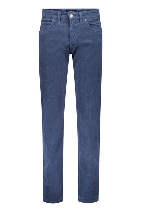 Gardeur Bill-3 Organic Cotton Corduroy High Comfort Corduroy Broek Blauw