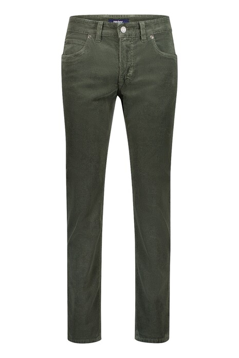 Gardeur Bill-3 Organic Cotton Corduroy High Comfort Corduroy Broek Khaki