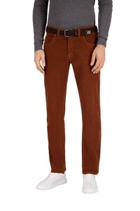 Gardeur Bill-3 Organic Cotton Corduroy High Comfort Ribbroek Roest