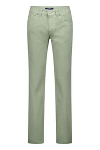Gardeur Bill-3 Texture Délavé Effect Comfort Stretch Tencel Blend Broek Pastel Groen