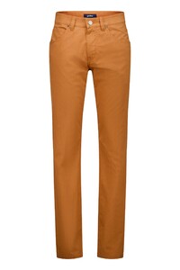 Gardeur Bill-3 Texture Délavé Effect Comfort Stretch Tencel Blend Pants Rust