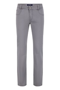 Gardeur Bill-3 Two-Tone Fine 3D Pattern Comfort Stretch Broek Grijs