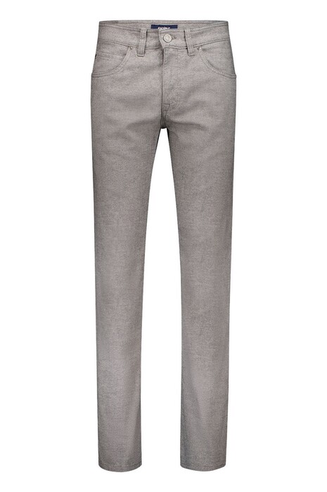 Gardeur Bill 5-Pocket Wool Look Soft Feel Easy Care Business Hero Broek Licht Grijs