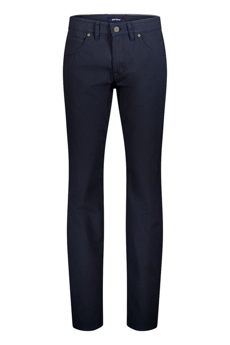 Gardeur Bill Authentic Chino Look Fine Texture Comfort Stretch Broek Dark Navy