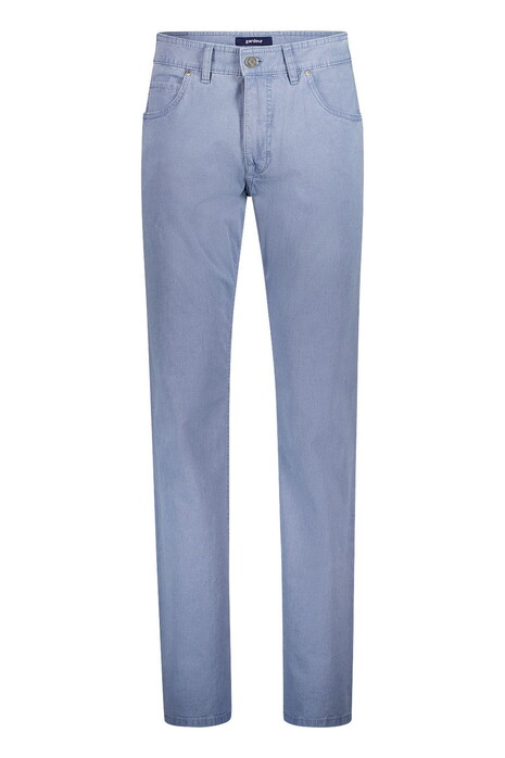 Gardeur Bill Authentic Chino Look Fine Texture Comfort Stretch Broek Midden Blauw