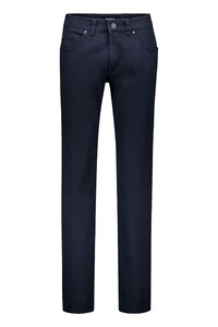 Gardeur Bill Everyday Fine Patterned Cotton Soft Touch Comfort Stretch Broek Dark Navy