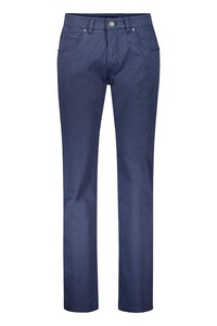 Gardeur Bill Fine Pattern Cotton Comfort Stretch Soft Wash-out Effects Broek Marine