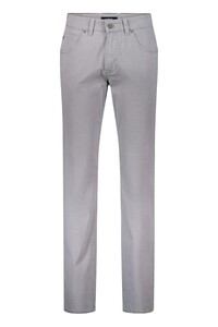 Gardeur Bill Fine Pattern Cotton Comfort Stretch Soft Wash-out Effects Pants Light Grey