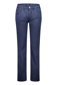 Gardeur Bill Fine-Textured Print Broek Donker Blauw