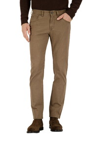 Gardeur Bill Patterned Cotton Soft Touch Comfort Stretch Broek Zand