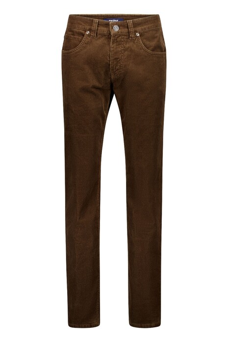 Gardeur Bill Soft Warm Touch Finest Corduroy Everyday Essential Corduroy Broek Bruin
