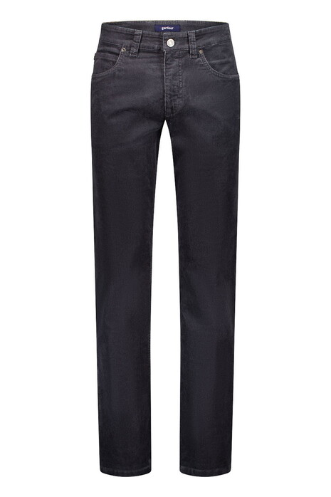 Gardeur Bill Soft Warm Touch Finest Corduroy Everyday Essential Corduroy Broek Donker Grijs
