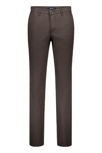 Gardeur Bono Business Hero Soft Touch Faux-Uni Subtle Texture Broek Bruin
