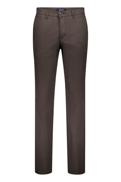 Gardeur Bono Business Hero Soft Touch Faux-Uni Subtle Texture Broek Bruin