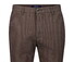 Gardeur Bono Business Hero Wool Look Soft Touch Fine Texture Pattern Broek Donker Bruin