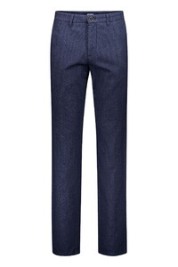 Gardeur Bono Business Hero Wool Look Soft Touch Fine Texture Pattern Broek Marine