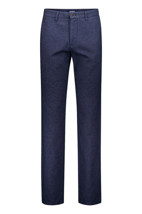 Gardeur Bono Business Hero Wool Look Soft Touch Fine Texture Pattern Broek Marine