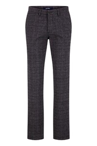 Gardeur Bono Cotton Blend Check Pants Dark Gray
