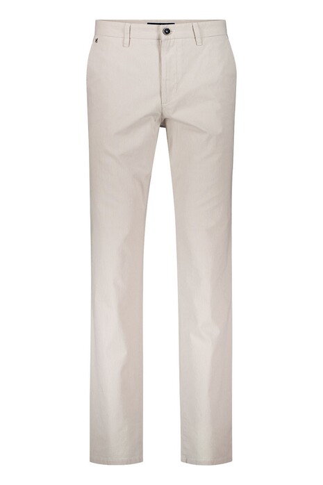 Gardeur Bono Fine Stripe Business Hero Soft Touch Cotton Stretch Broek Licht Grijs