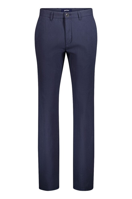 Gardeur Bono Fine Stripe Business Hero Soft Touch Cotton Stretch Broek Marine