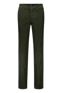 Gardeur Bono Finest Corduroy Soft Warm Touch Everyday Essential Corduroy Broek Donker Khaki