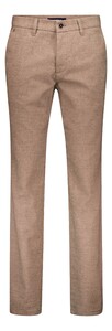 Gardeur Bono Flat-Front Wool Look Soft Feel Easy Care Business Hero Pants Dark Beige