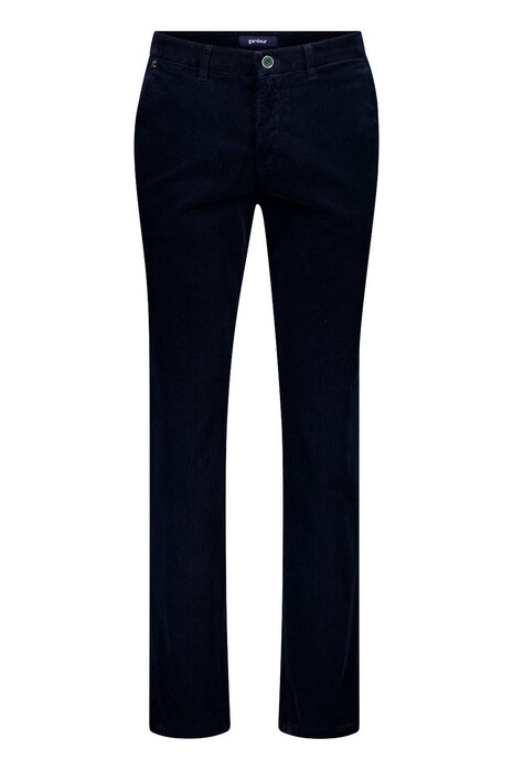 Gardeur Bono Organic Cotton Blend Casual Soft Corduroy Corduroy Broek Dark Navy