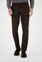 Gardeur Bono Soft Touch Easy Care Wool Look Check Pattern Broek Donker Bruin