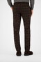 Gardeur Bono Soft Touch Easy Care Wool Look Check Pattern Broek Donker Bruin