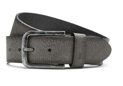 Gardeur Flamed Structure Belt Mid Grey