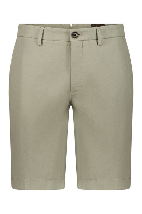 Gardeur Jordan-1 Authentic Herringbone Low Crease Finish Soft Touch Bermuda Khaki