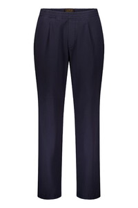 Gardeur Libero-2 Finest Cotton High Stretch Authentic Crosshatch Pattern Pants Dark Navy
