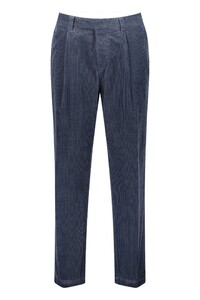 Gardeur Luciano Black Weft Soft Touch Genua Corduroy Corduroy Broek Grijs