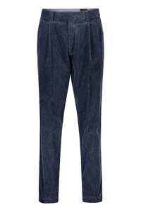 Gardeur Luciano Black Weft Soft Touch Genua Corduroy Corduroy Broek Marine