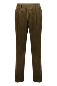 Gardeur Luciano Iconic Genua Corduroy Soft Touch Cotton Tencel Corduroy Broek Khaki